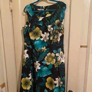 Fit and flare floral dress